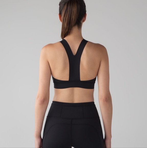Lululemon Fast & Free Bra (Nulux) in Black size 10 NWT - Picture 1 of 8